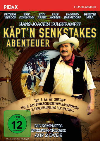 The translation of "Käpt'n Senkstakes Abenteuer Filmreihe" to Albanian would be "Seria e Filmit të Kapitenit Senkstake".