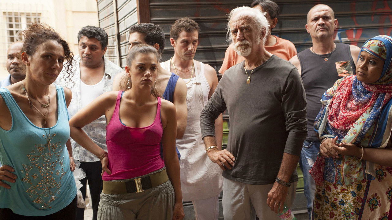 Një mashkull femëror backdrop