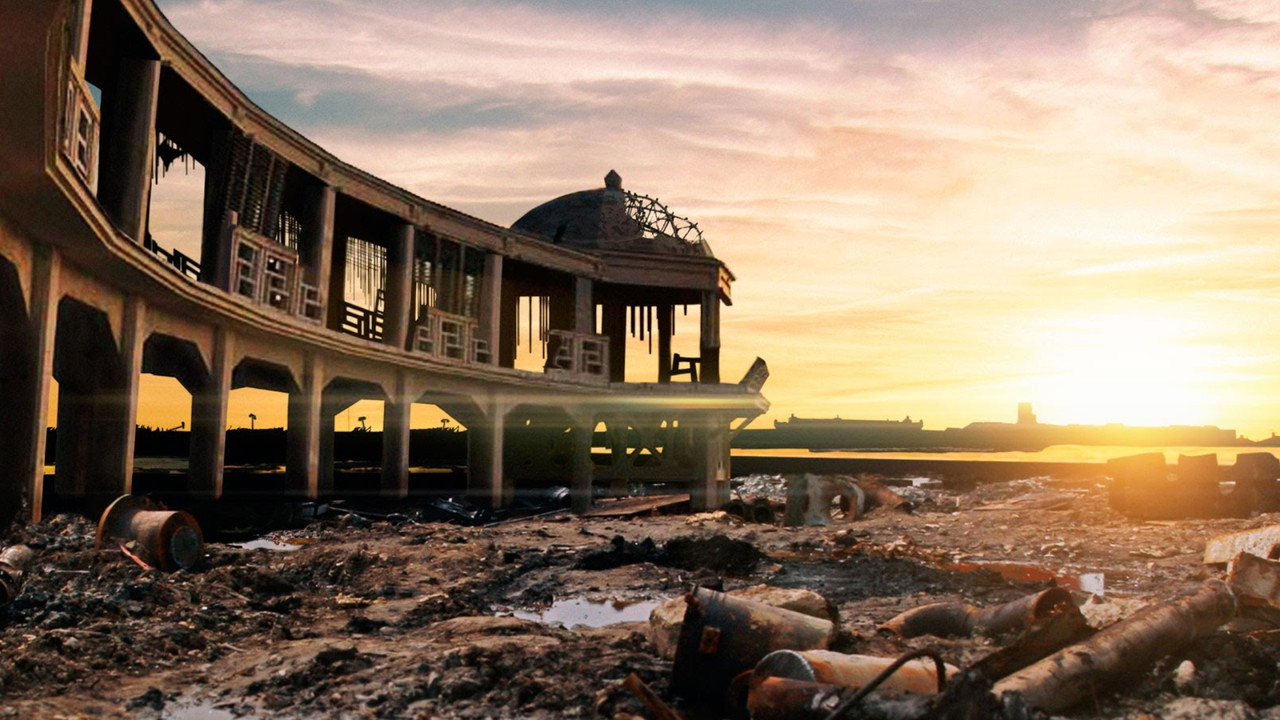 Injun Trouble backdrop