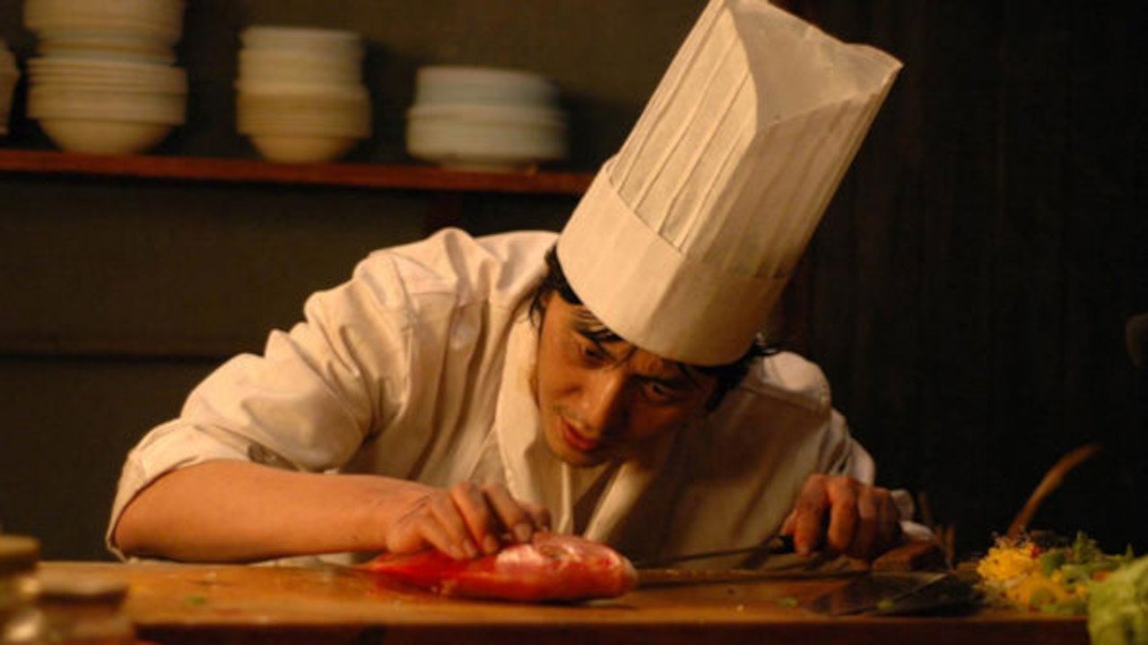 Person i Humbur backdrop