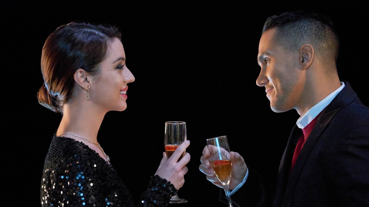 Dy të përziera backdrop