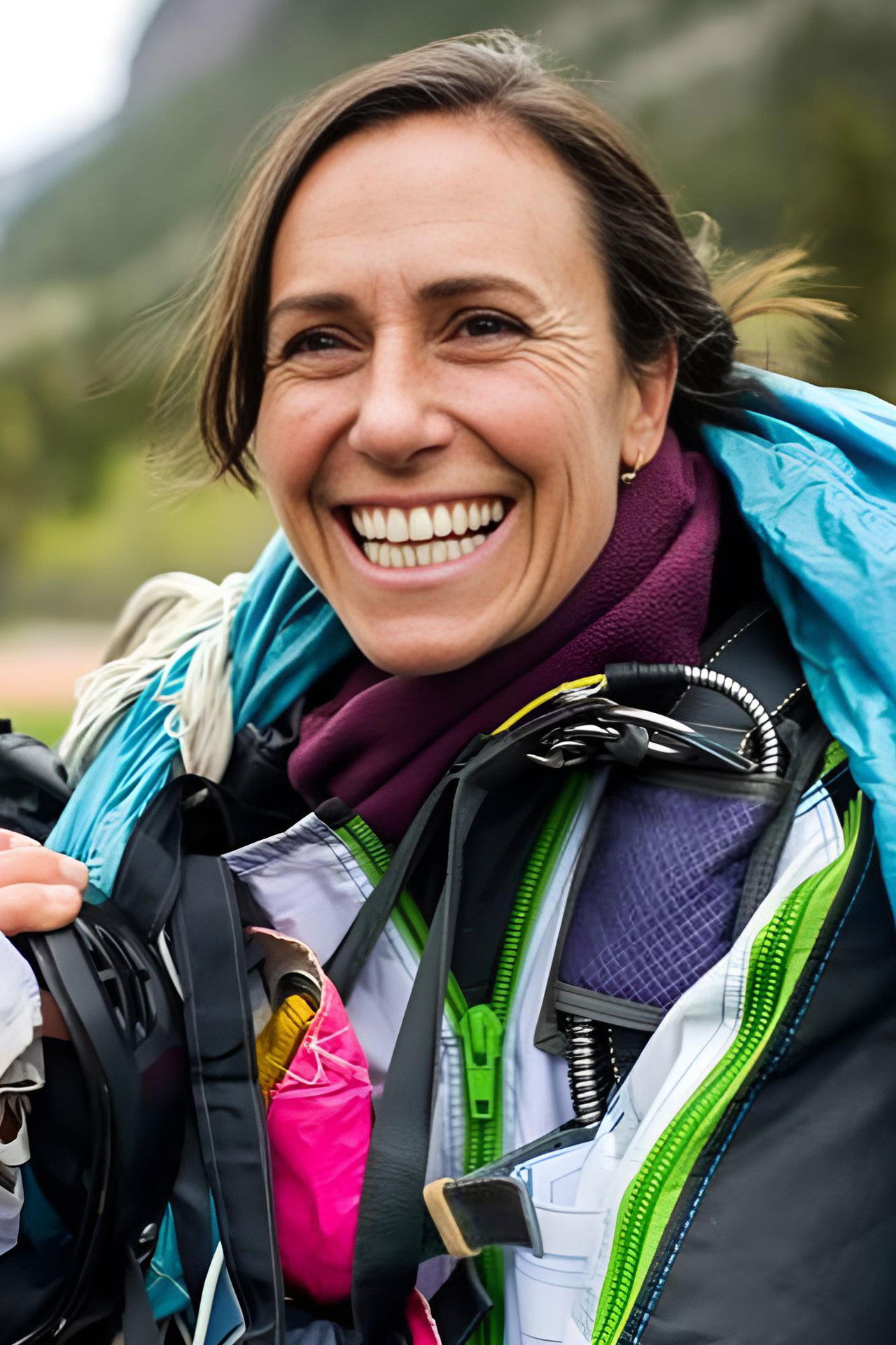 Steph Davis backdrop