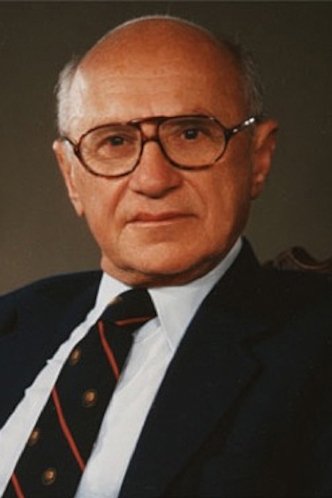 Milton Friedman backdrop