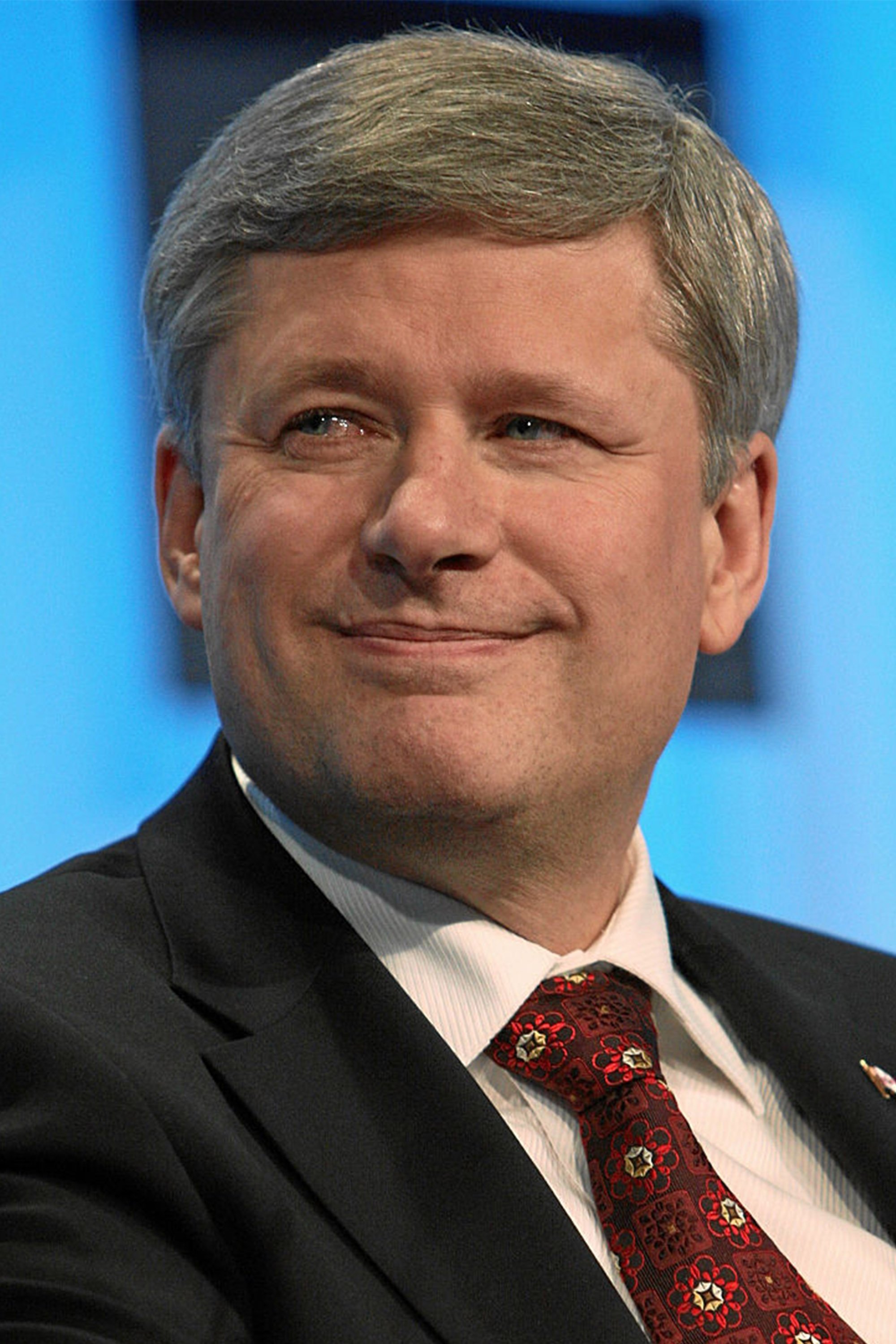 Stephen Harper backdrop