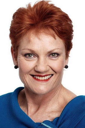 Pauline Hanson backdrop