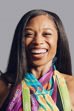 Allyson Felix backdrop