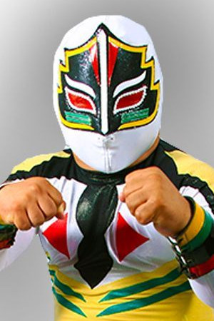 Mascarita Sagrada backdrop