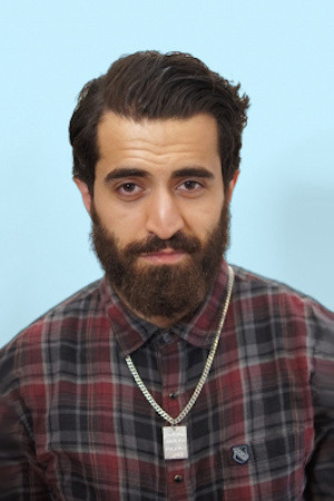 Saman Amini backdrop