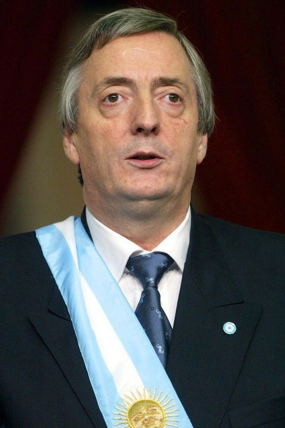 Néstor Kirchner backdrop