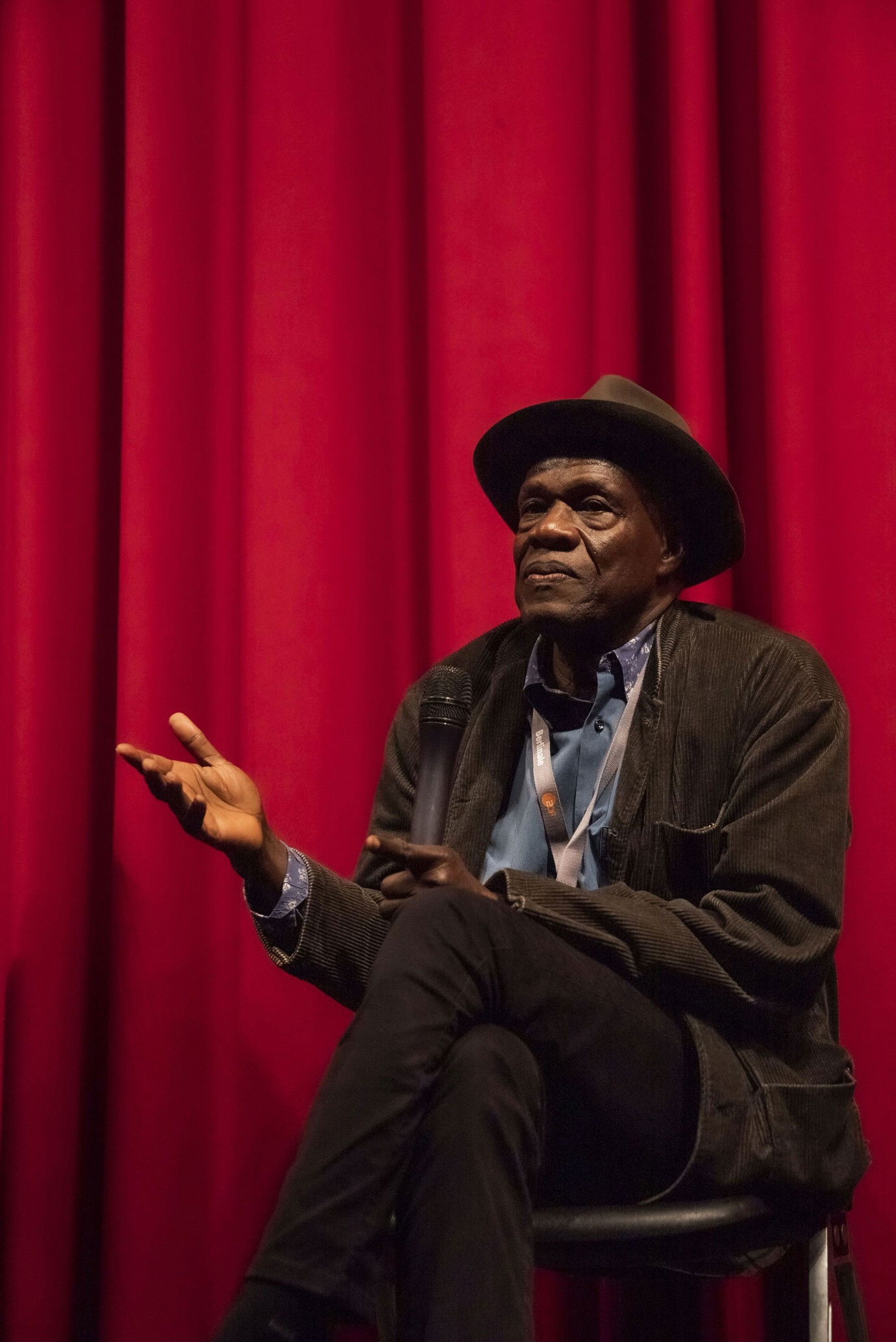 Manthia Diawara backdrop