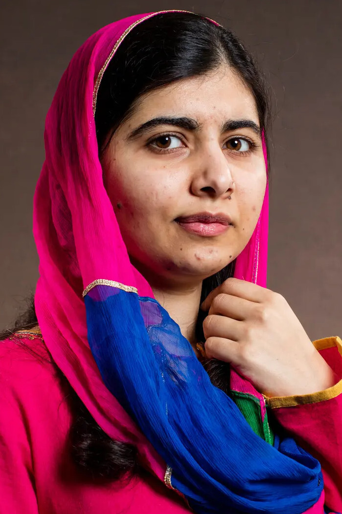 Malala Yousafzai backdrop