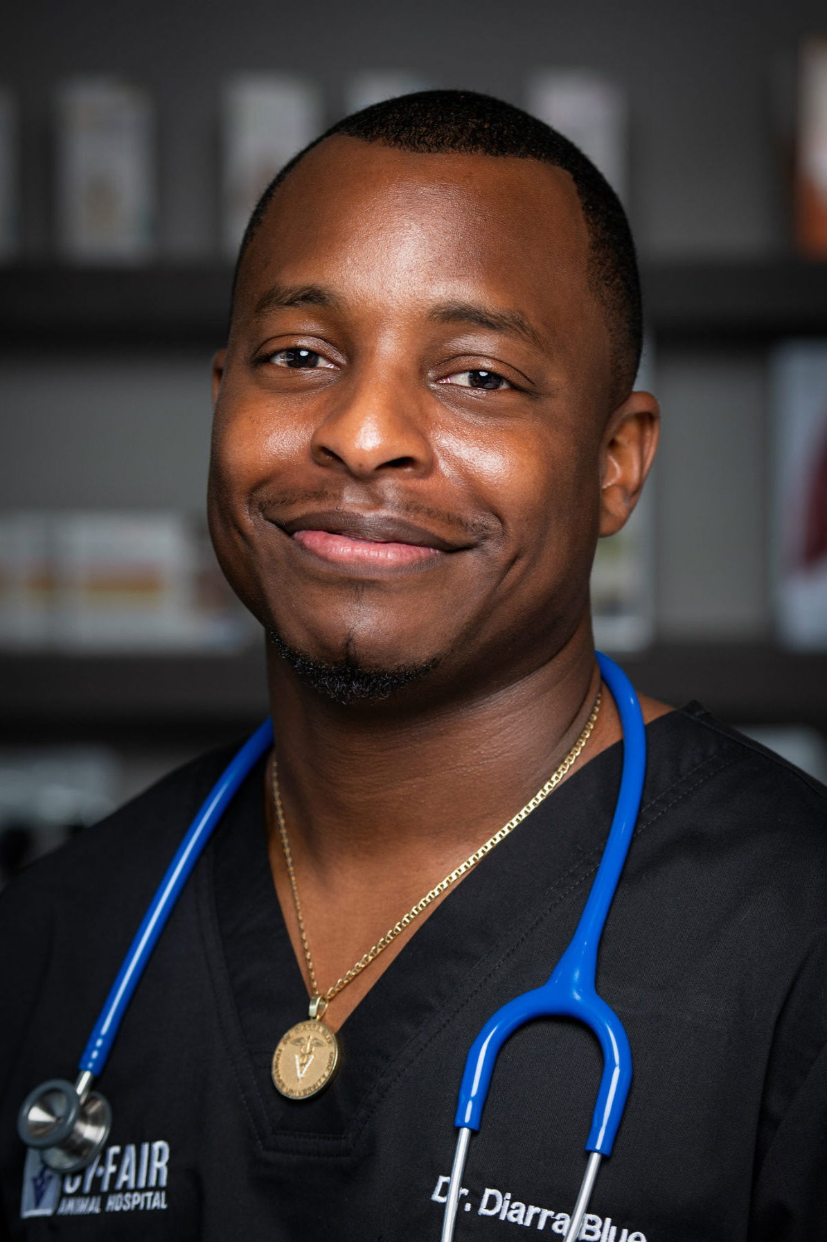 Diarra Blue backdrop