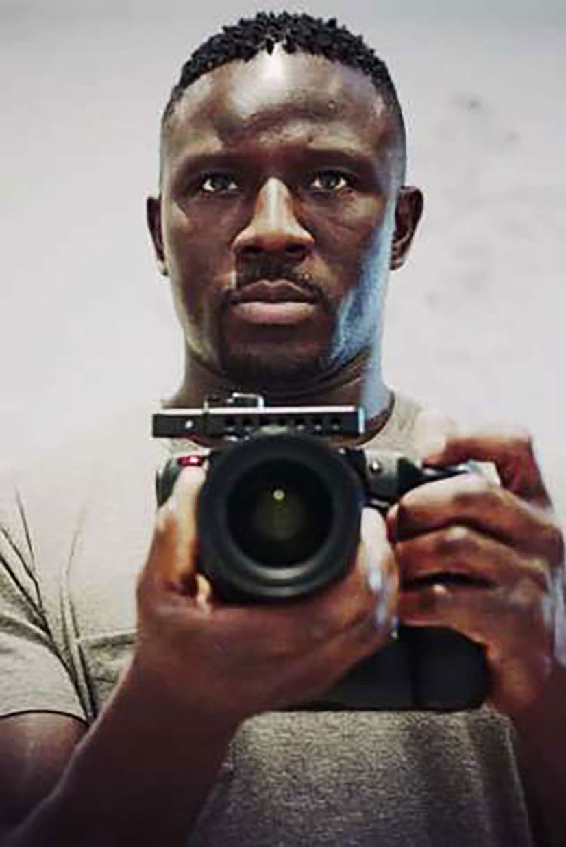 Lamine Diakite backdrop