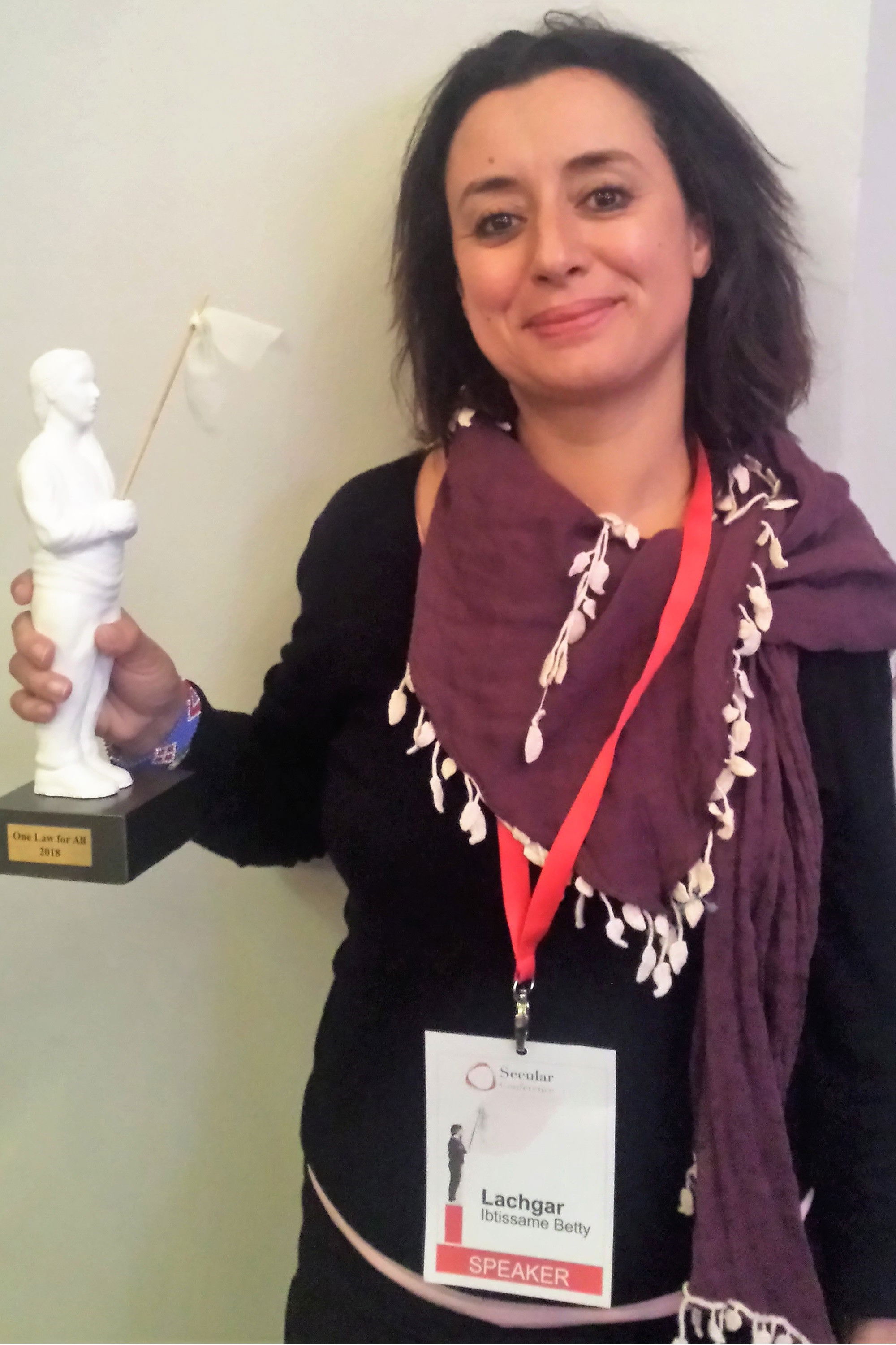 Ibtissame Lachgar backdrop