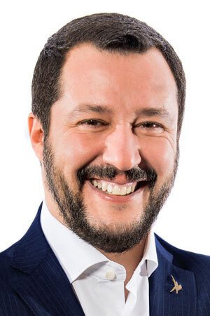 Matteo Salvini backdrop