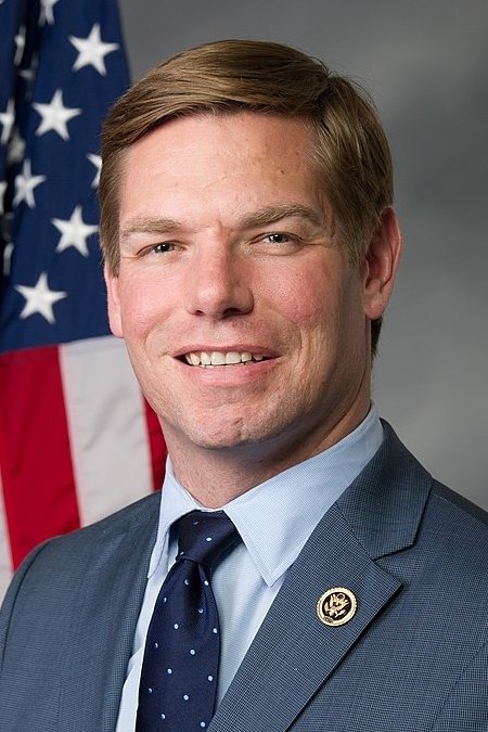 Eric Swalwell backdrop