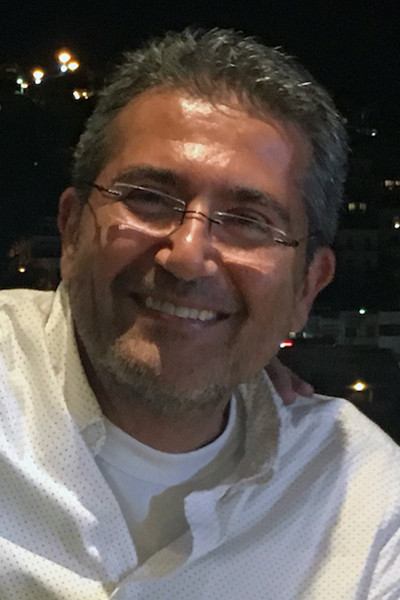 Antonis Doussias backdrop