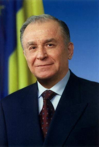 Ion Iliescu backdrop