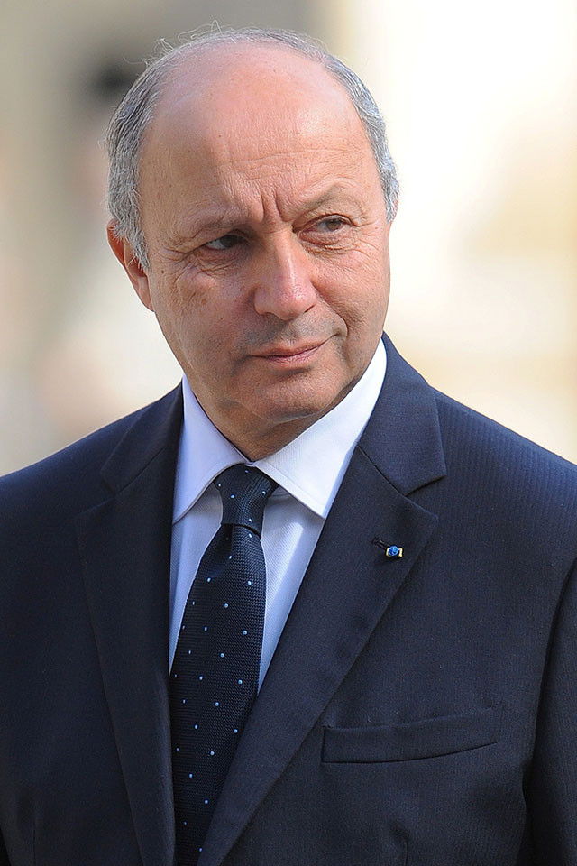 Laurent Fabius backdrop