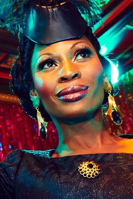 Dominique Jackson backdrop