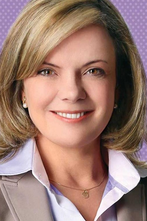 Gleisi Hoffmann backdrop