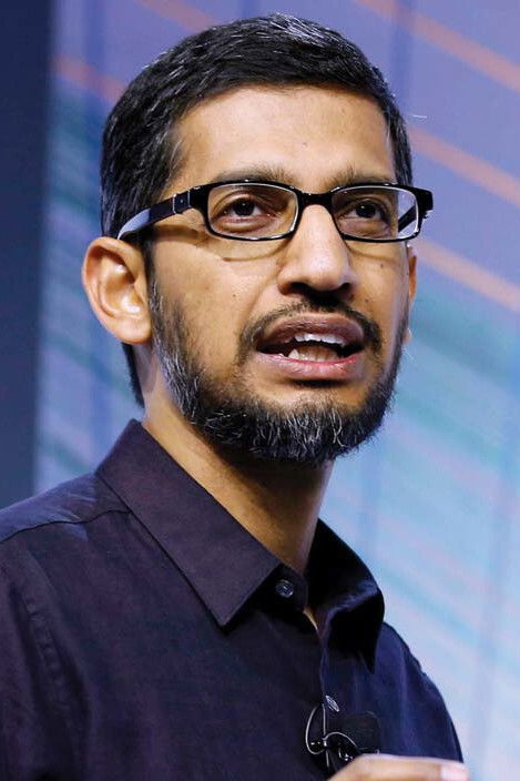 Sundar Pichai backdrop