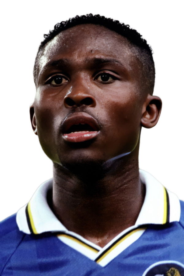 Celestine Babayaro backdrop