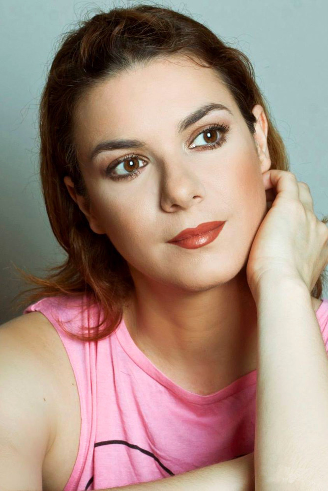 Andriana Babali backdrop