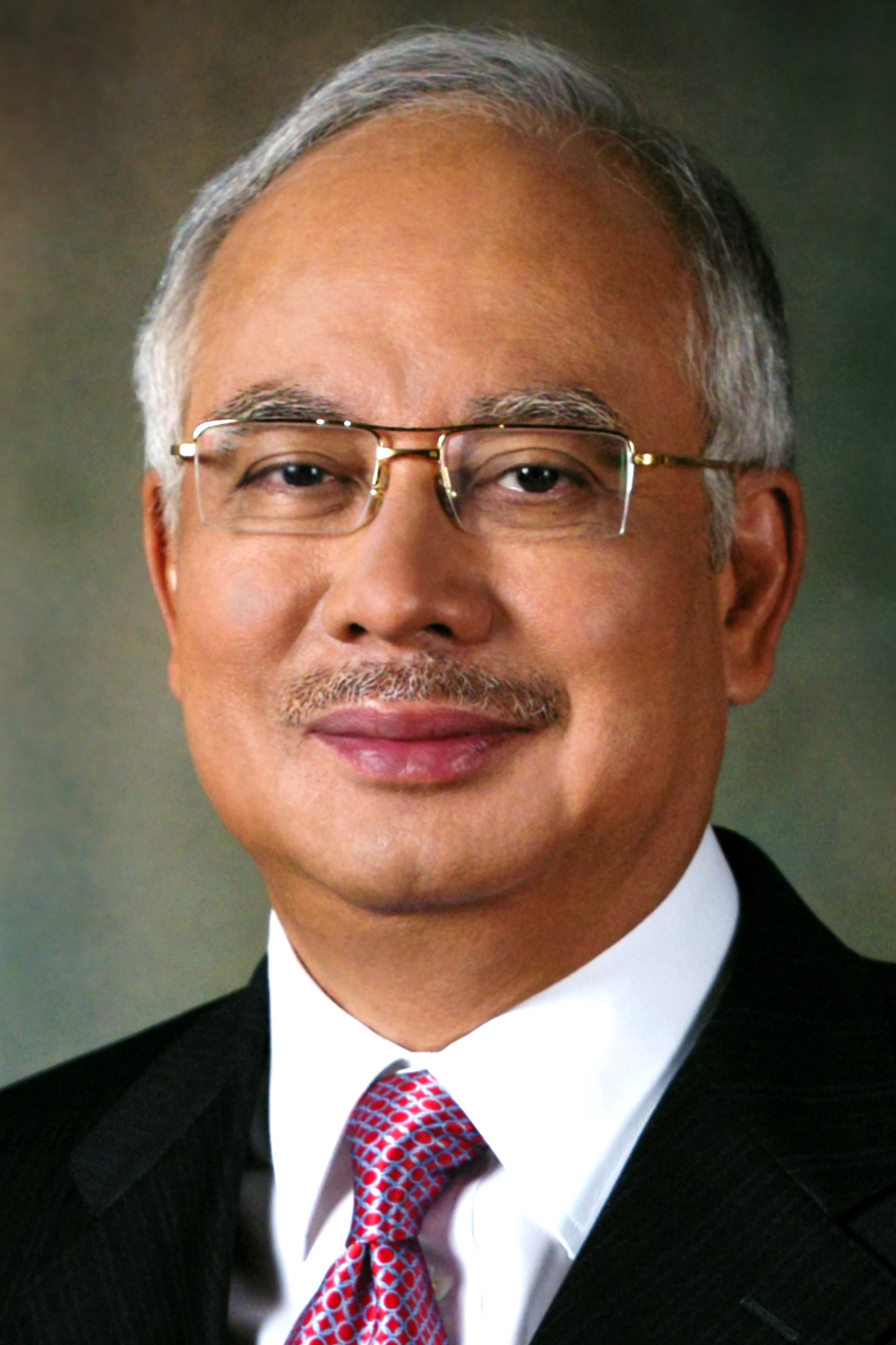 Najib Razak backdrop