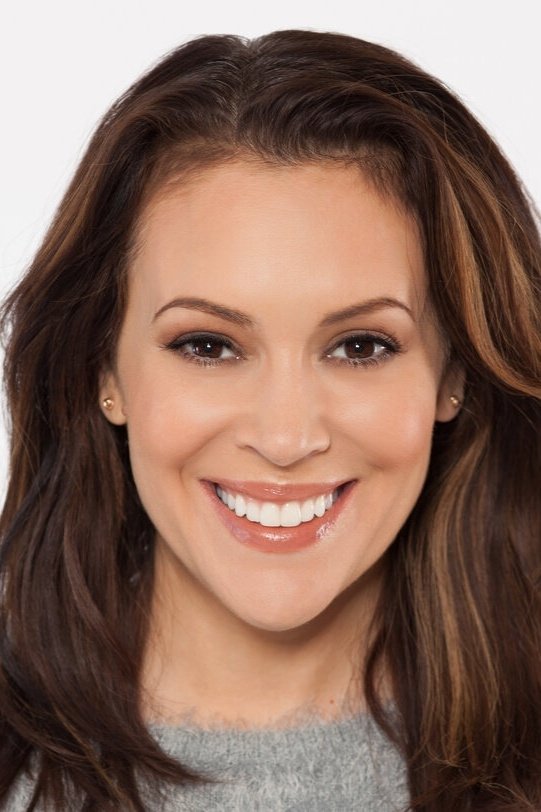 Alyssa Milano backdrop