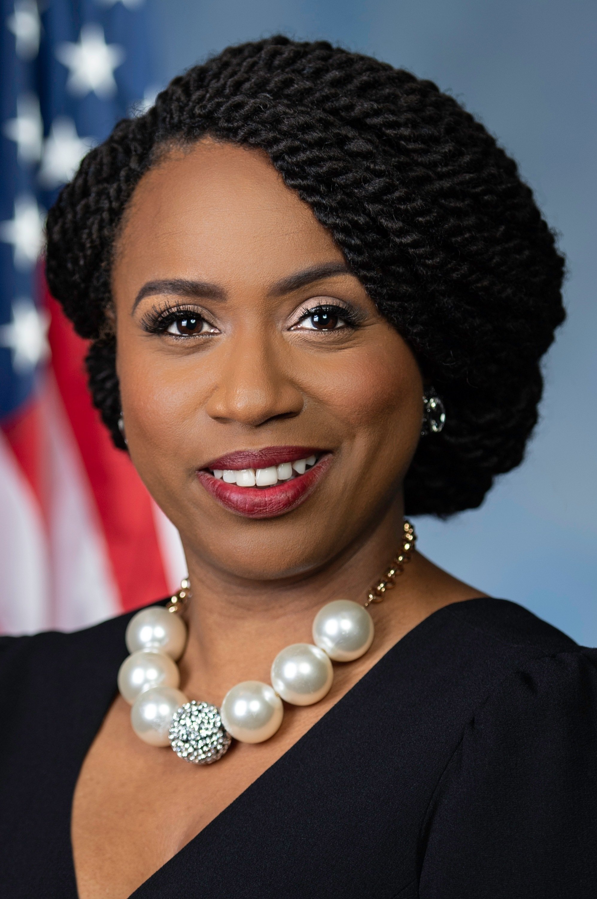 Ayanna Pressley backdrop