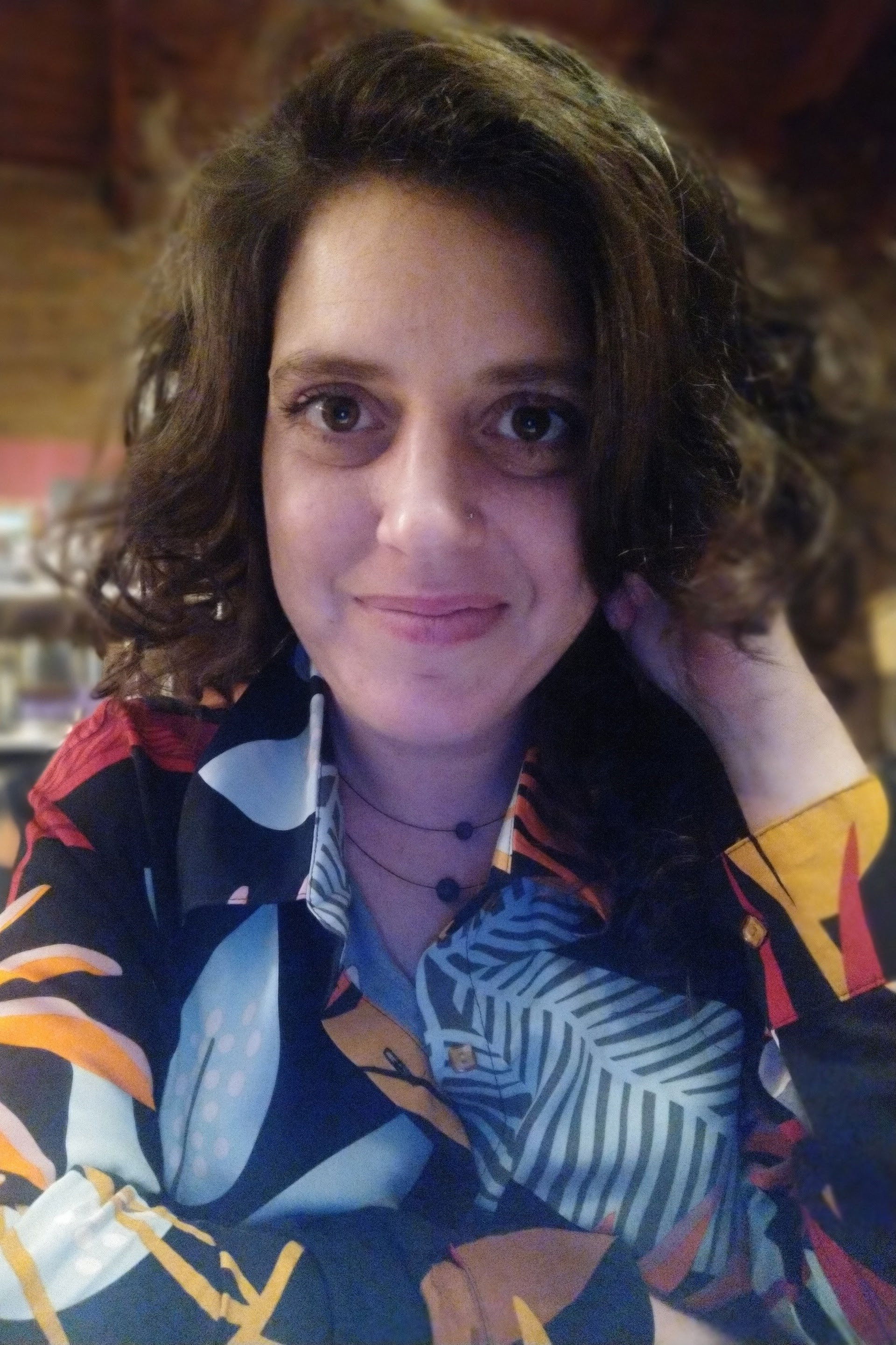 Amparo Aguilar backdrop