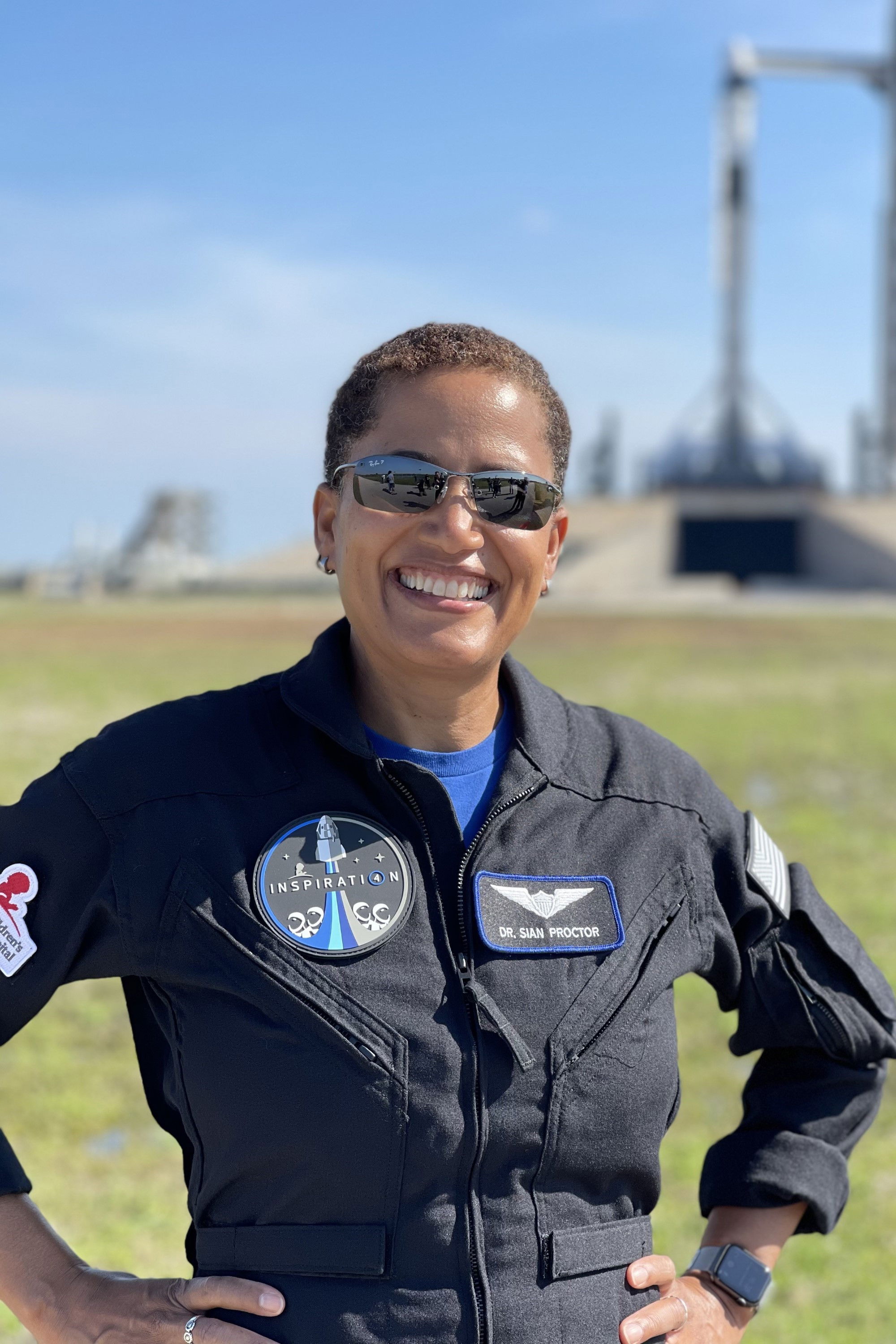 Sian Proctor backdrop