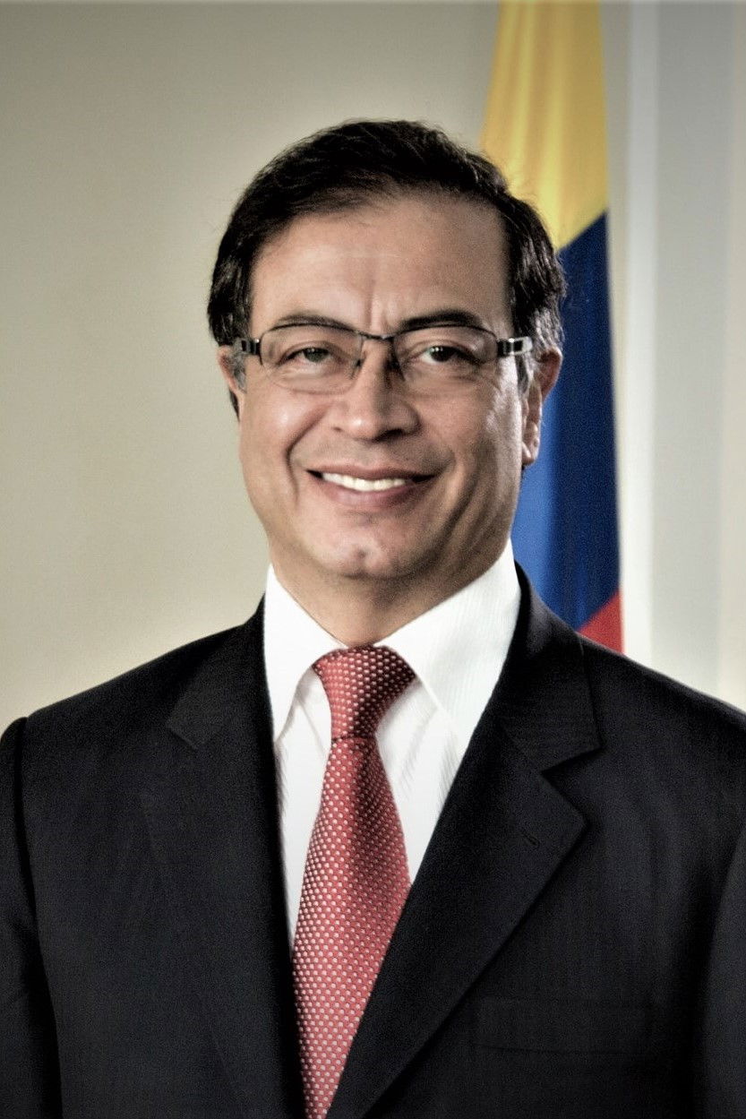 Gustavo Petro backdrop
