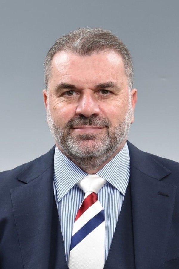 Ange Postecoglou backdrop
