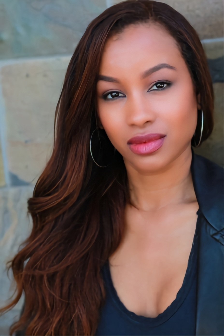 Ashley Johnson backdrop