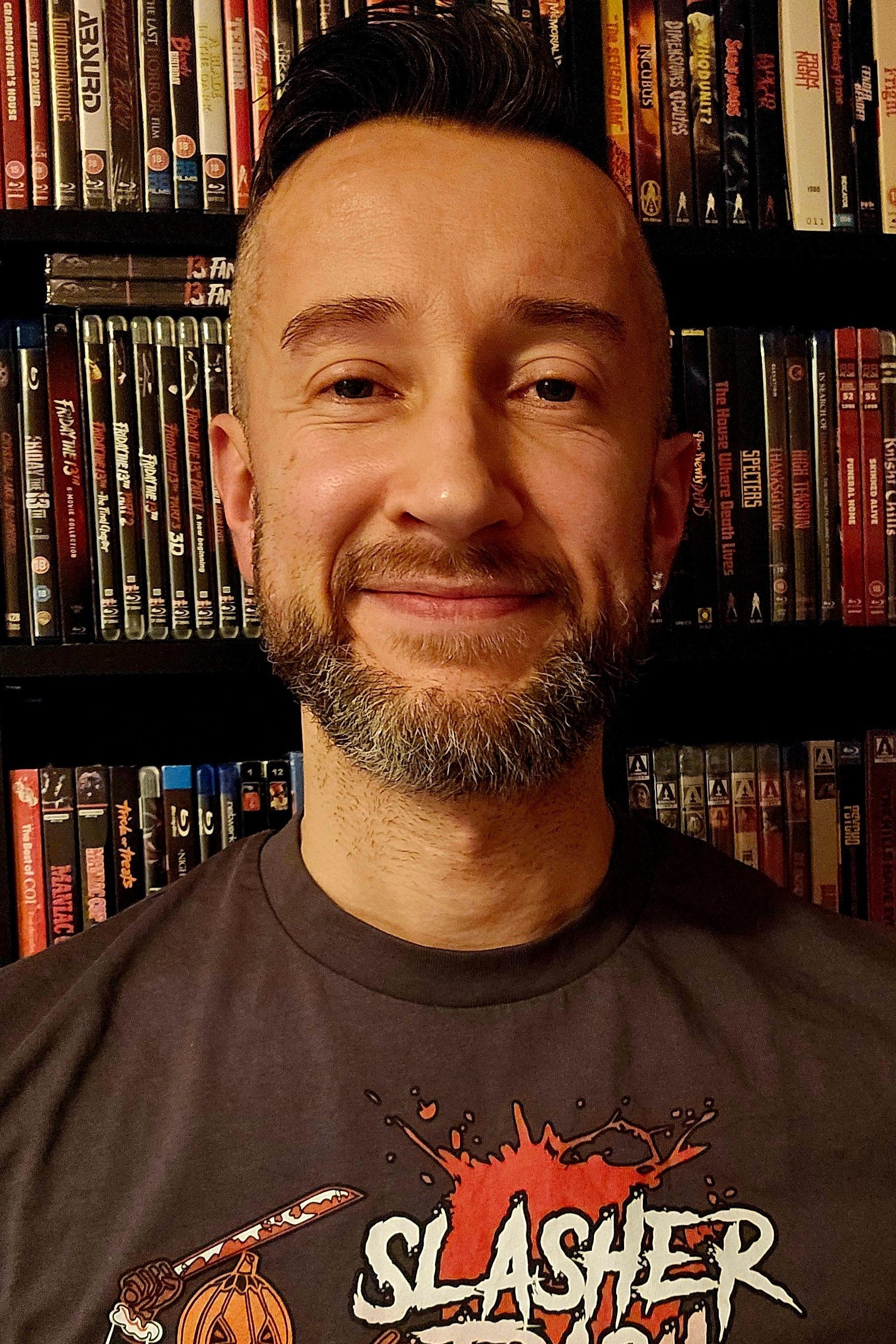 Gareth 'Slasher Trash' Morgan backdrop