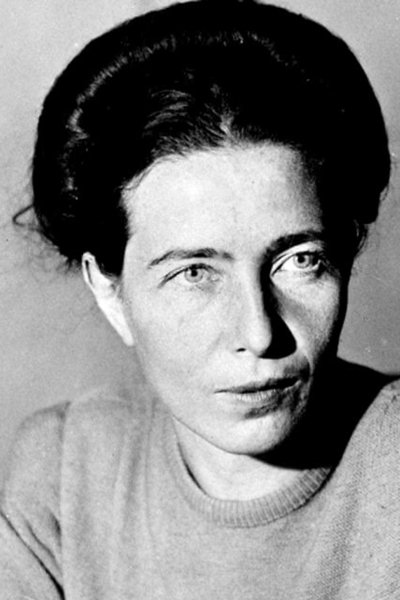 Simone de Beauvoir backdrop