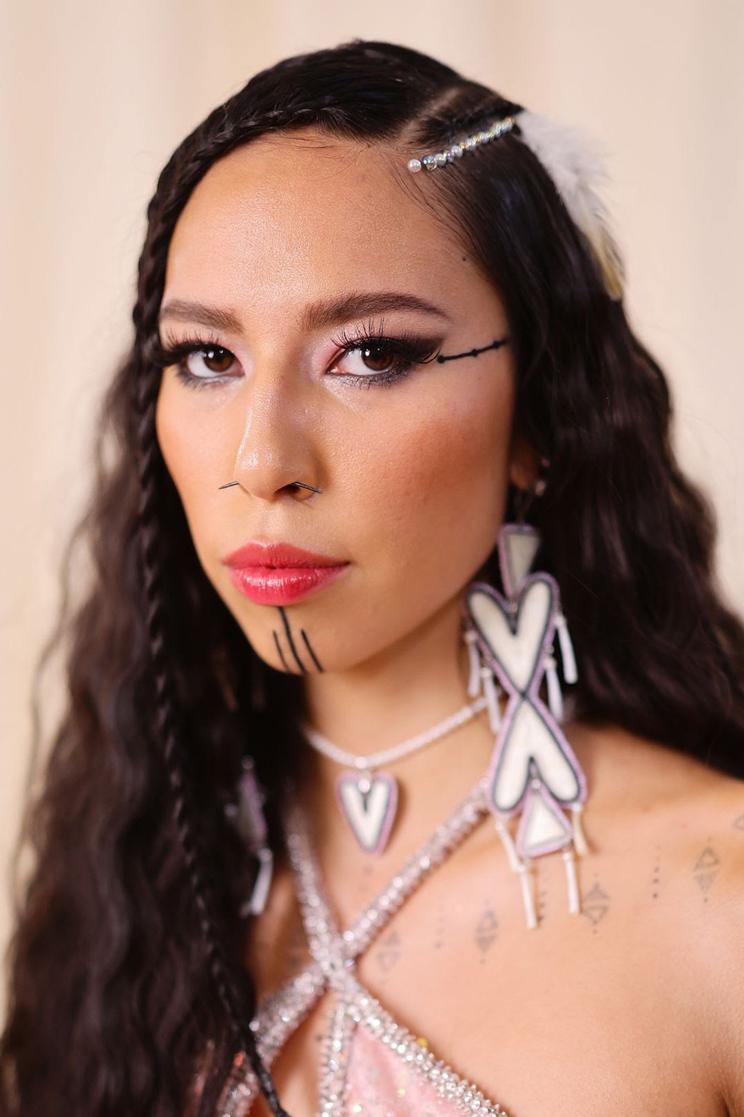 Quannah Chasinghorse backdrop