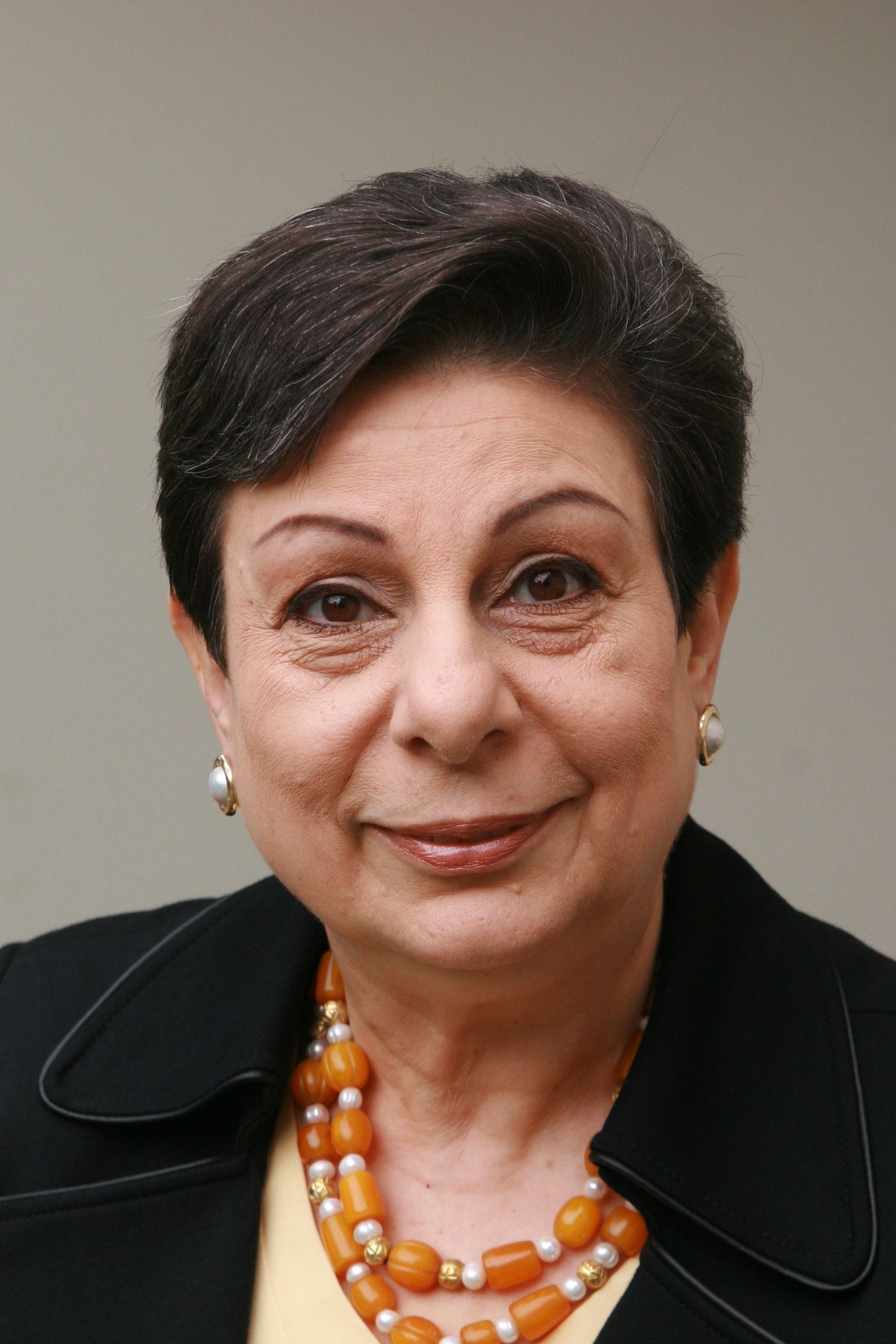 Hanan Ashrawi backdrop