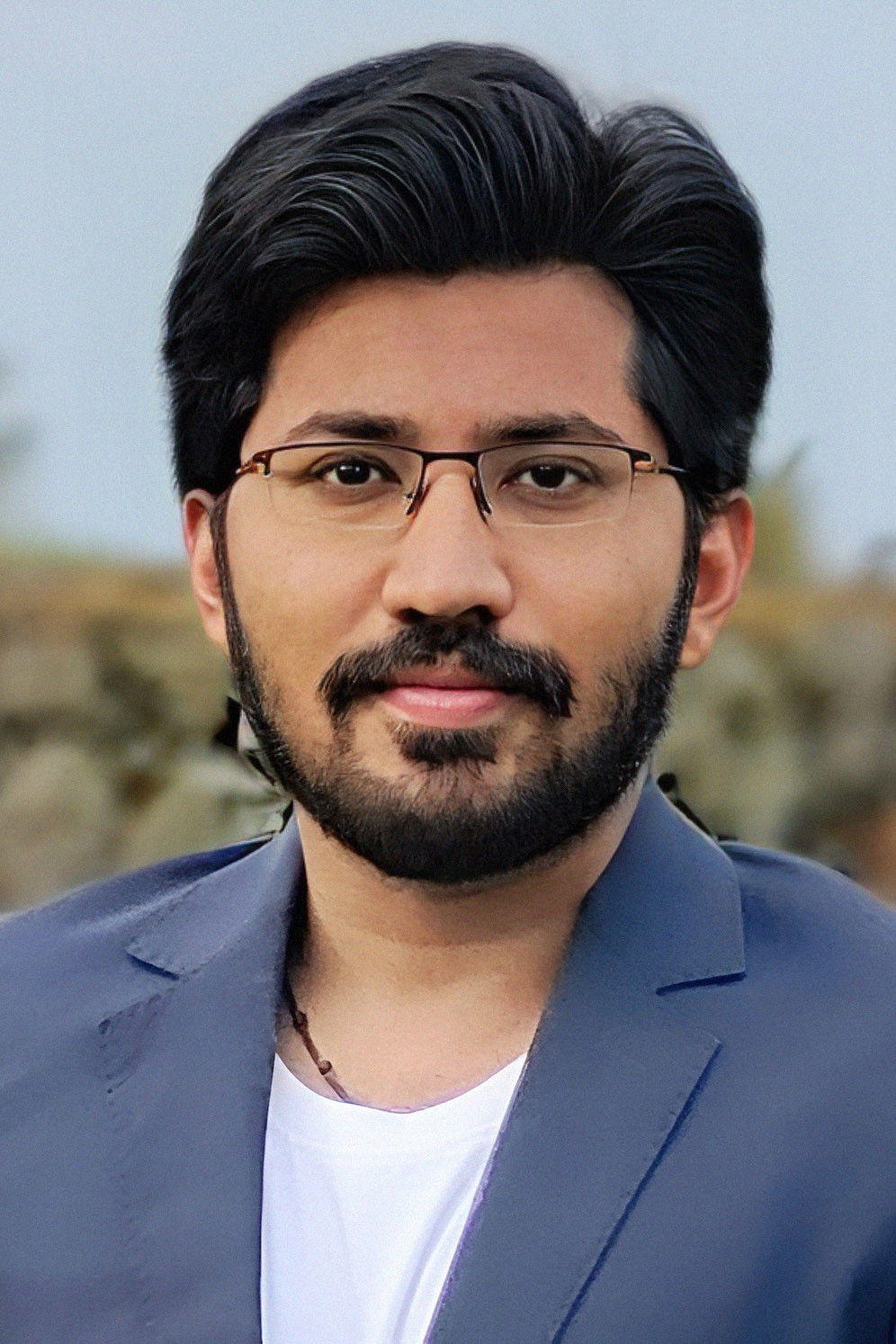 K.R. Naveen Kumar backdrop