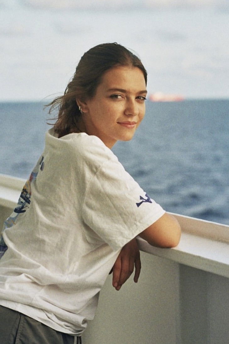 Marine Auclair March backdrop