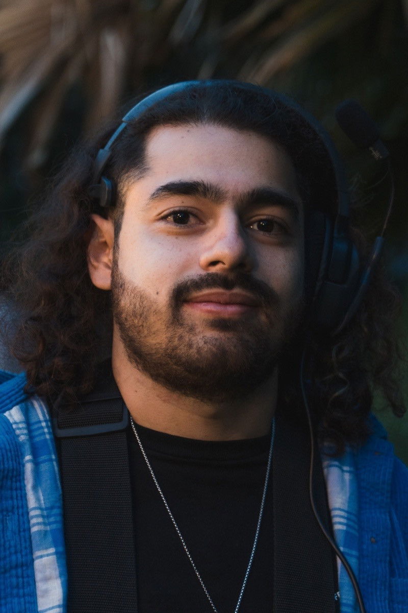 Christian Luna backdrop