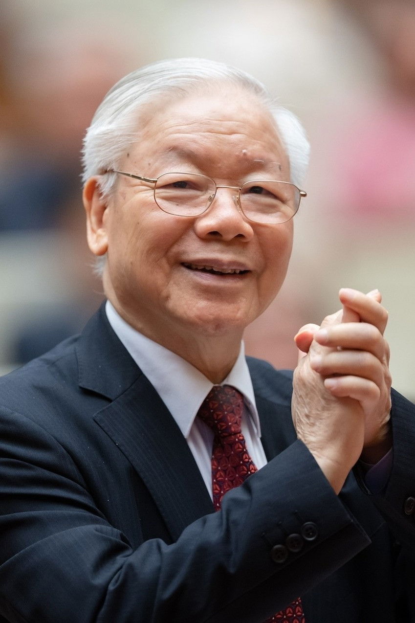 Nguyễn Phú Trọng backdrop