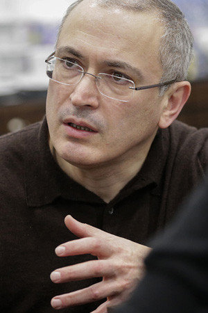 Mikhail Khodorkovsky backdrop