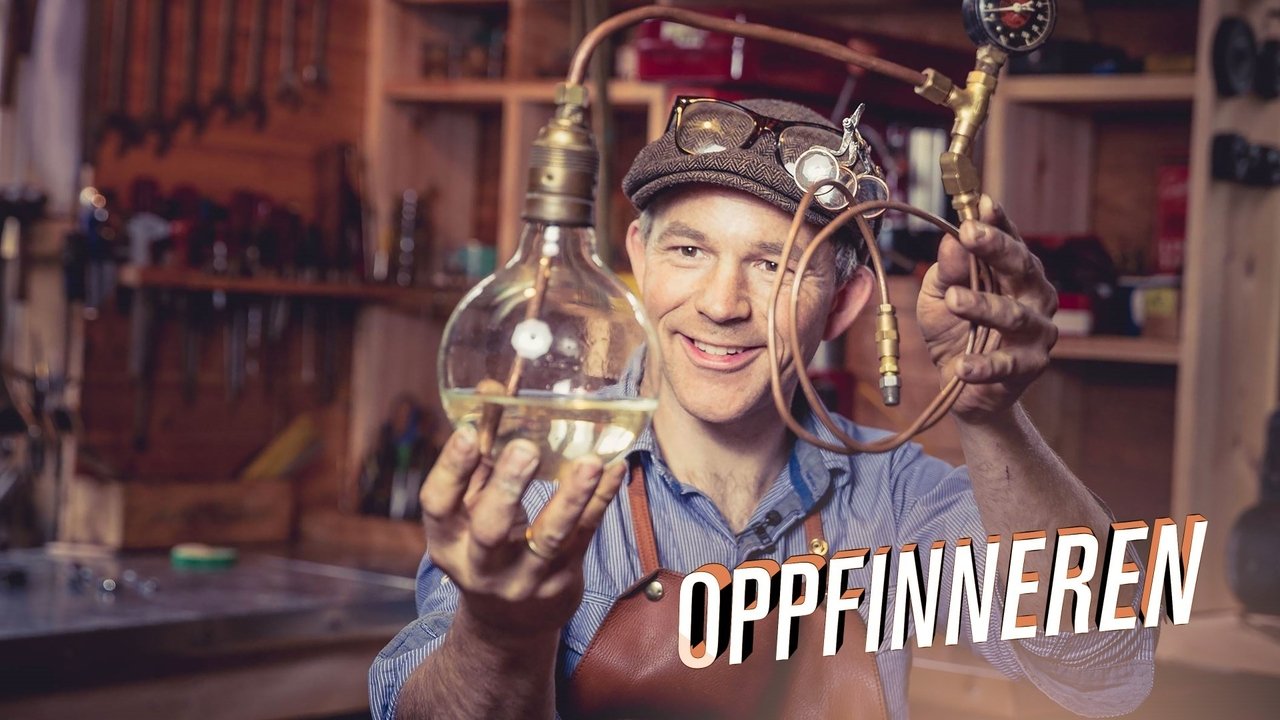 The title Oppfinneren can be translated to Albanian as Shpikësi backdrop