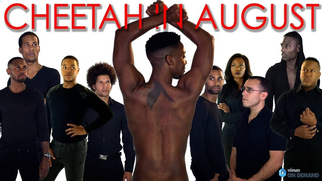 Cheetah in August backdrop