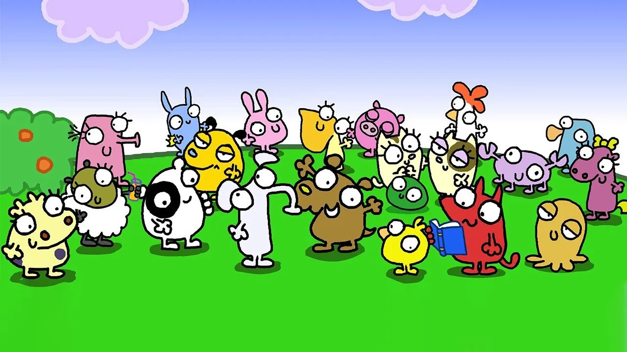 Kopshtet Fluffy backdrop