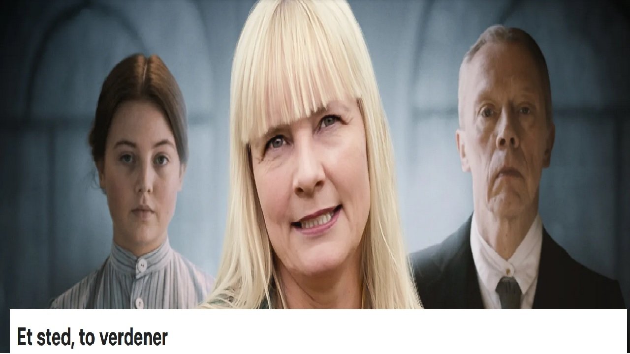 Et sted, to verdener backdrop