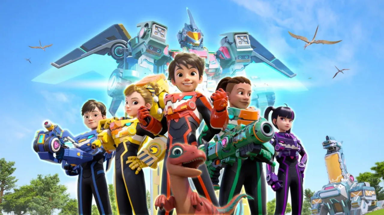 Heronjtë Kuantik Dinoster backdrop